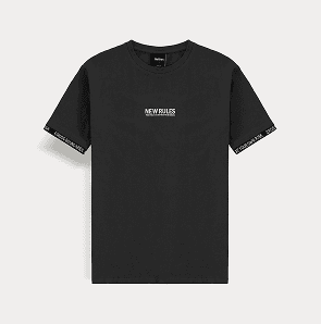 T-SHIRT WITH TAPE DETAILS